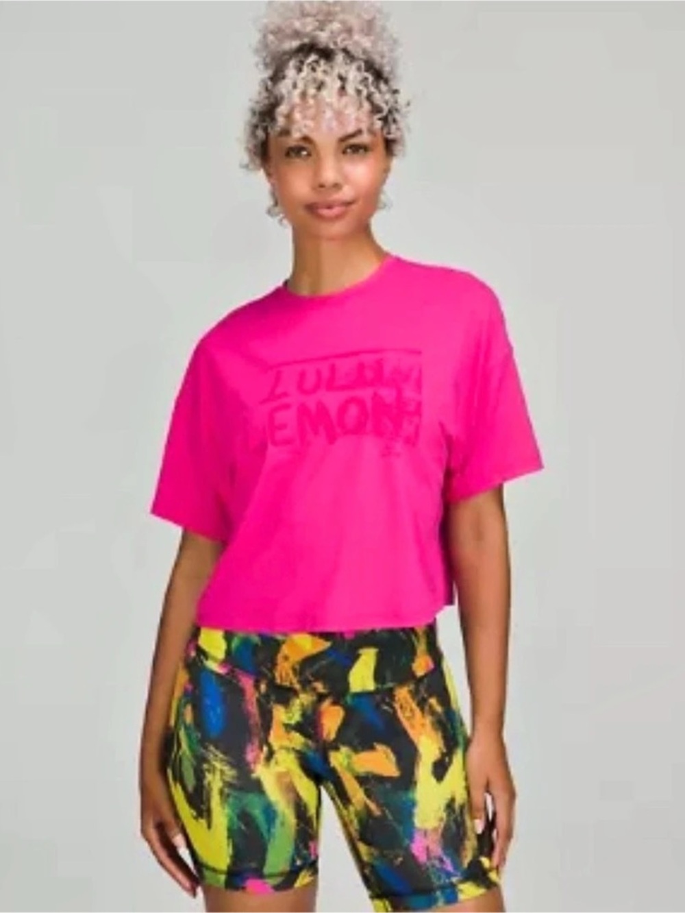 Lululemon Abrasion-Resistant Training T-Shirt designed in collaboration with art